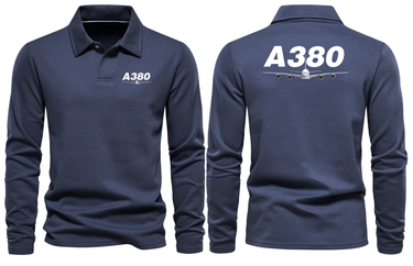AIRBUS A380 LONG SLEEVE POLO